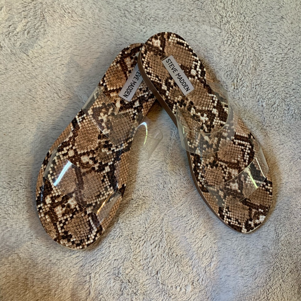Steve Madden snake skin sandals